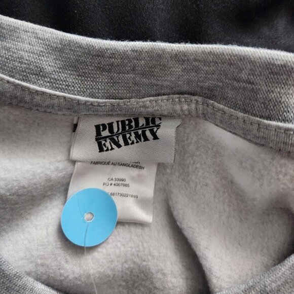 Public Enemy Crewneck Sweater Flava Flav Mens Size M Fleece - Picture 6 of 8